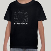Star Finch Black Unisex Youth Tee